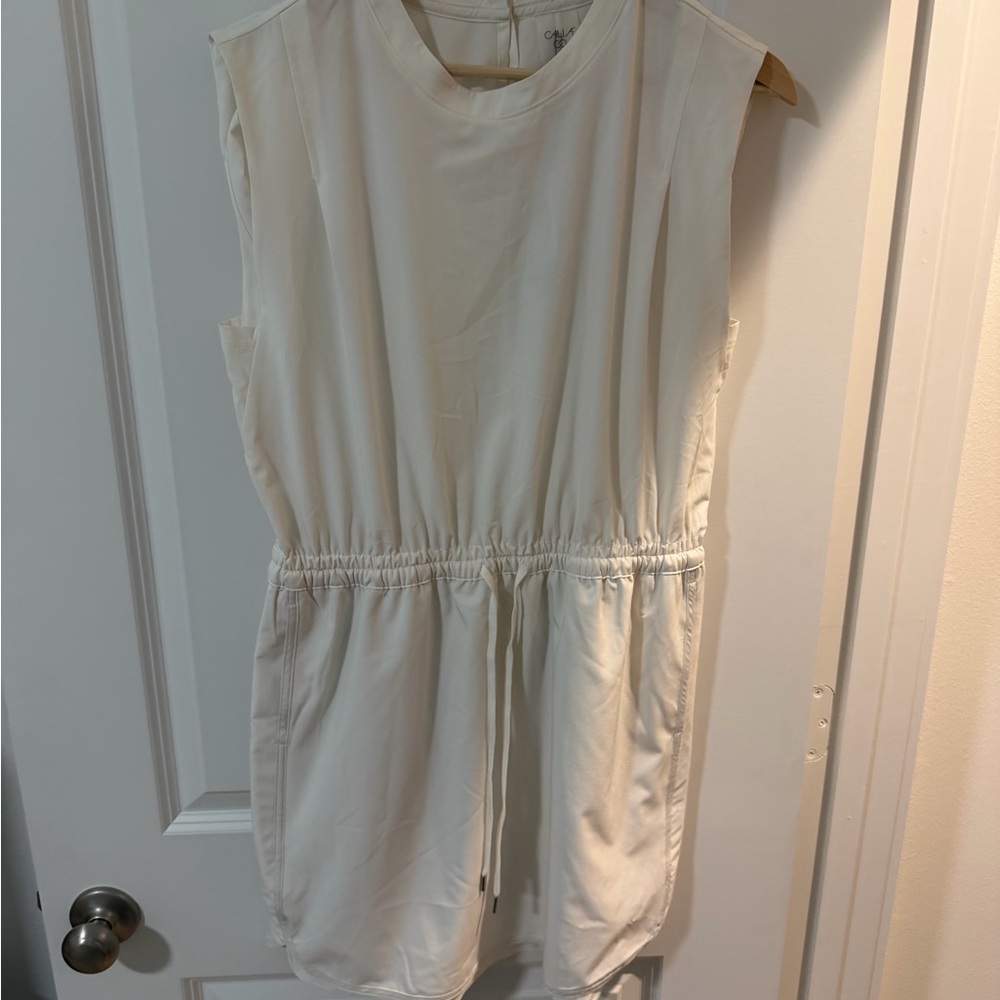 CAlia Cream Sleeveless Dress